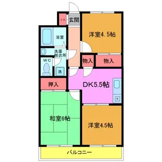 コスモビル【4階】の間取り