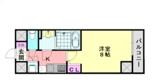 フォレストインサイド鳳【3階】の間取り