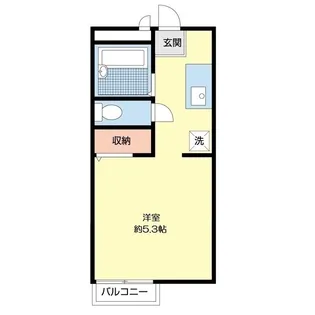 ヒルズ中野【1階】の間取り