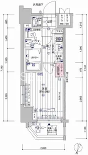 メインステージ南品川【2階】の間取り