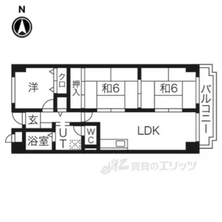 アバハイム西村【7階】の間取り