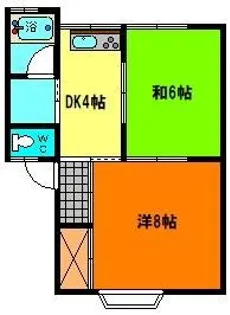 アーバンティ大久保【1階】の間取り