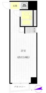 ラフィネ新宿【8階】の間取り