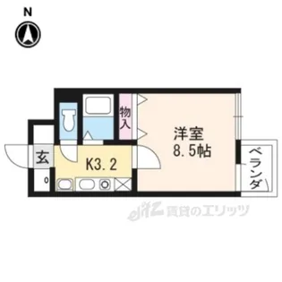 モノコモド御前A棟【3階】の間取り