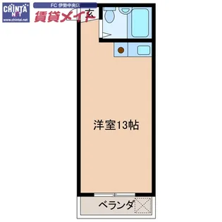 ファイネスうらのはし【4階】の間取り
