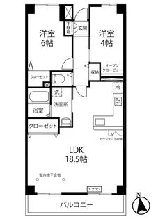 ヴェール・クロシェット’94【2階】の間取り