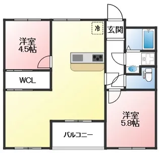 御崎北ビル【1階】の間取り