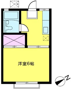 ハイツ白馬・1【1階】の間取り