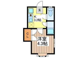ブルーモア【1階】の間取り