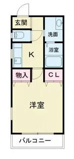レジデンスTM久下【1階】の間取り