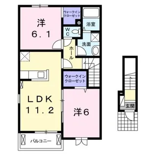 スカイブリーズ B【2階】の間取り