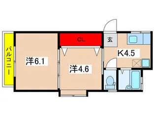 メゾン麻生【2階】の間取り