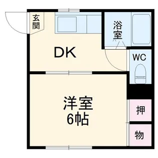 リバーハウスB棟【2階】の間取り