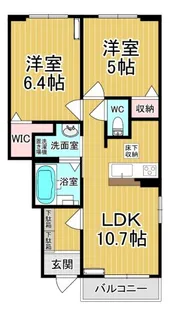 千渡アパート【1階】の間取り