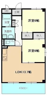 セラフィ西原【2階】の間取り