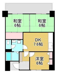 足立興産ビル【6階】の間取り