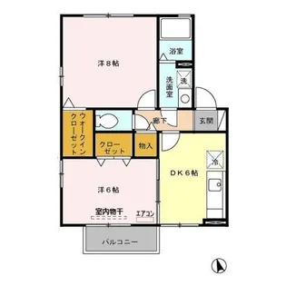 グランメール桜町 B【2階】の間取り