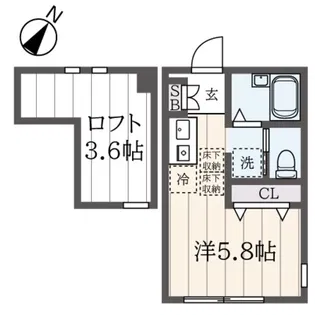 ウインズ大口仲町C棟【2階】の間取り