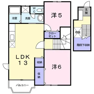 アルトイーガーA【2階】の間取り
