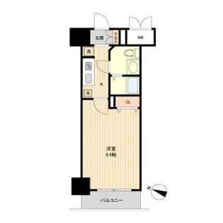 ノーブルプレイス北四番丁【4階】の間取り