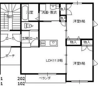 サンモール【1階】の間取り