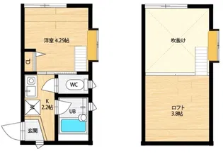 ヒルズ県立大学【2階】の間取り
