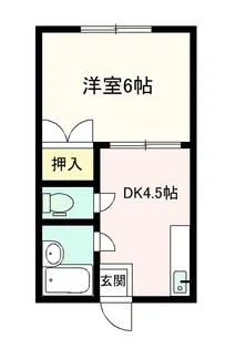 ヤングハイツ飯塚【2階】の間取り