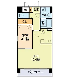 ミルエトワール【2階】の間取り