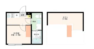 ハーモニーテラス亀有III【2階】の間取り