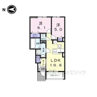 プラシード2【1階】の間取り