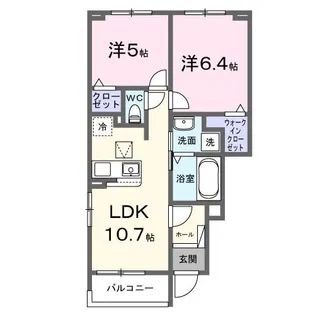 エアリーI【1階】の間取り
