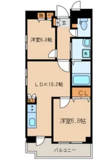 アレグレッド掃部宿【7階】の間取り