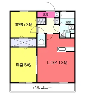 カーサ・ヴェルジェ【3階】の間取り