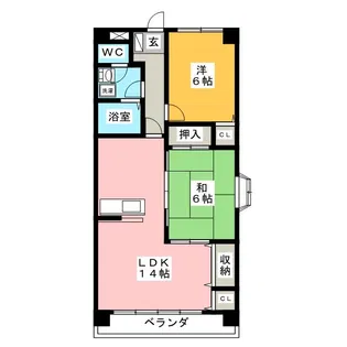 フルール初日【4階】の間取り