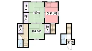 兵庫県西宮市鳴尾町1【アパート】の間取り