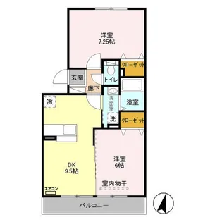 ピアニィ・レイディクス【2階】の間取り