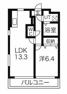 大島マンション3【2階】の間取り