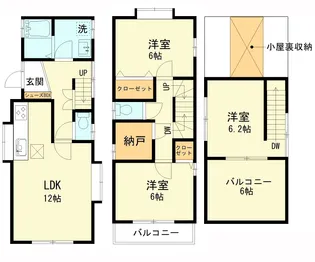 神奈川県横浜市鶴見区東寺尾5【一戸建】の間取り
