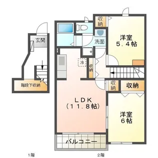 プリーマK III【2階】の間取り