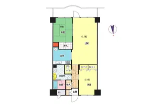 プロシード甲府【7階】の間取り