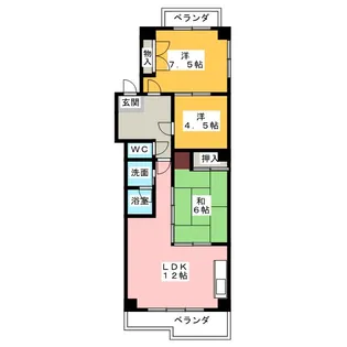 ル・アール【1階】の間取り