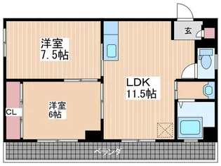 林ビル【1階】の間取り