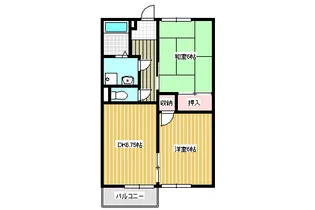 ワインパレス大柴【1階】の間取り