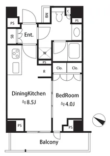 ザ・パークハウスアーバンス表参道【3階】の間取り