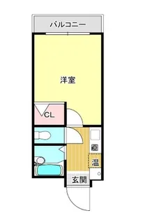 シャルマン六本松【5階】の間取り