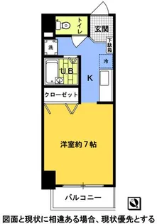 1Rの間取り画像