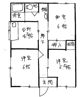 茨城県行方市沖洲【アパート】の間取り