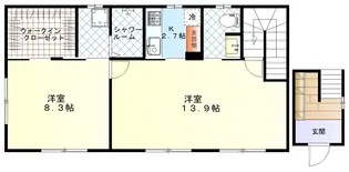 シーサイド【2階】の間取り