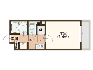 大阪府大阪市西成区天下茶屋3【マンション】の間取り