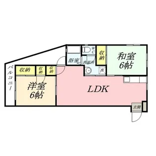 オリーブ浜【3階】の間取り
